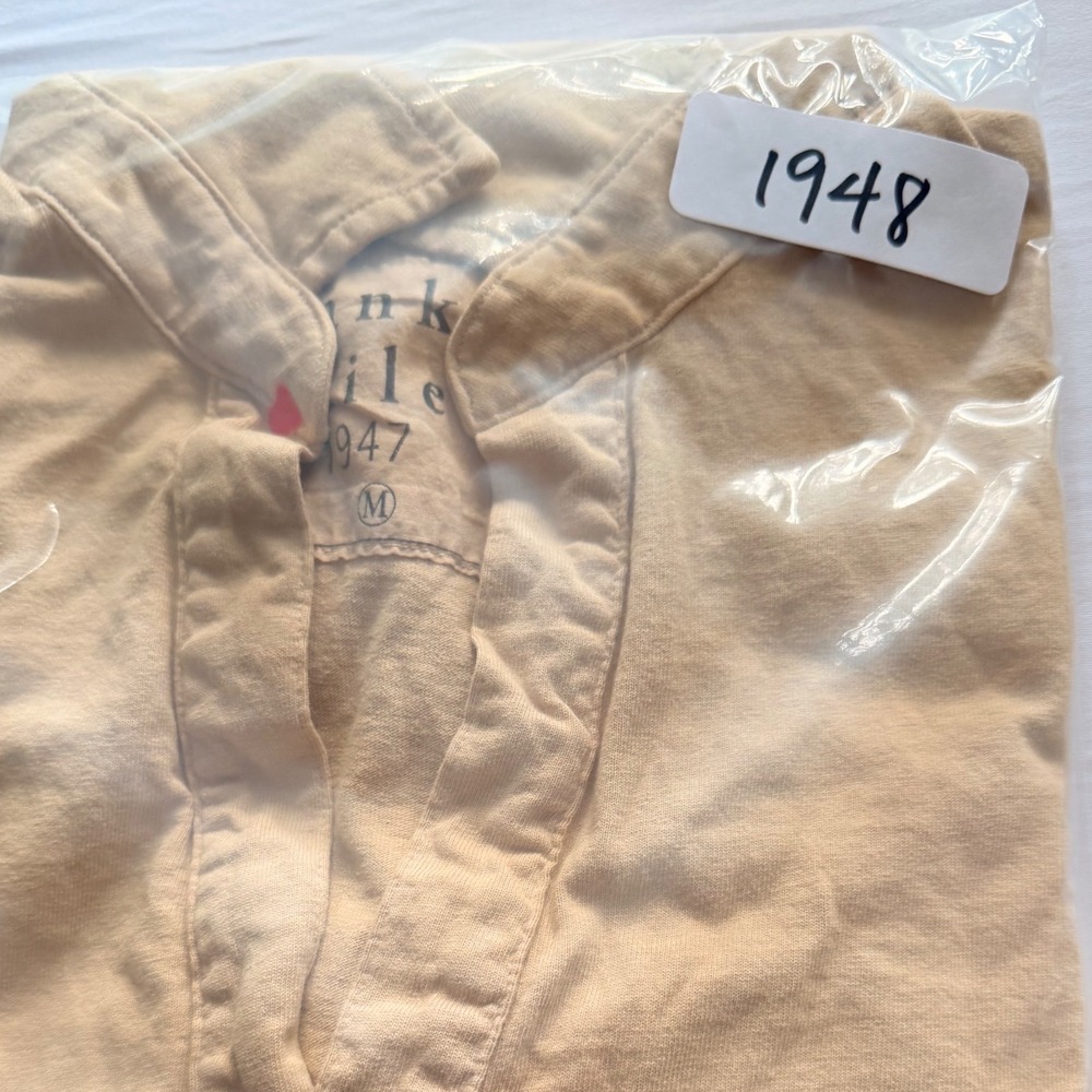 FRANK & EILEEN Tan Patrick Popover‎ Minimalist Coastal Pullover Shirt MED $178 - Picture 8 of 11
